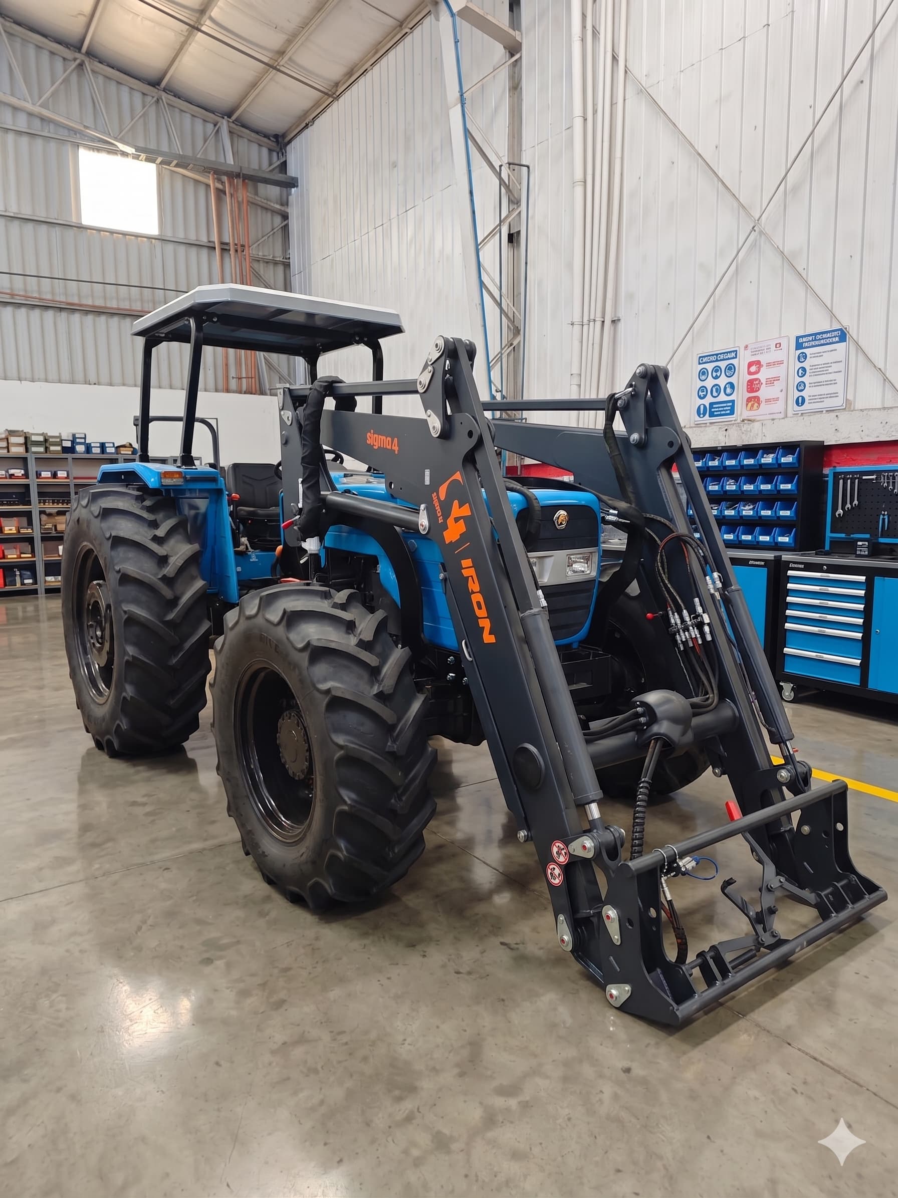 Instalación Palas Sigma en Tractor